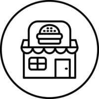 Burger Shop Vector Icon