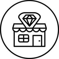 joyeria Tienda vector icono