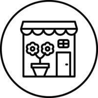 Flower Shop Vector Icon