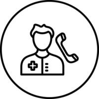 Medical Service on Call Vector Icon