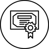 Certificate Vector Icon