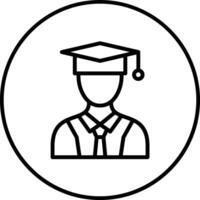 masculino graduado vector icono