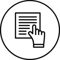 Study Hand Vector Icon