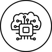Cloud Based Architecture Vector Icon