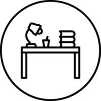 Study Table Vector Icon