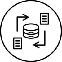 Data Synchronization Vector Icon