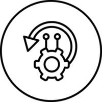 icono de vector de ingeniería inversa