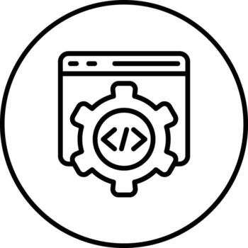 icono de vector de programación