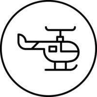 icono de vector de helicóptero