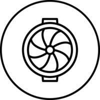 Plane Turbine Vector Icon