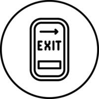 Exit Door Vector Icon