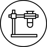 Test Tube Stand Vector Icon