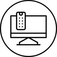 televisión monitor vector icono