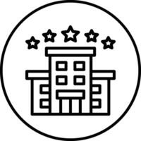 5 Star Hotel Vector Icon