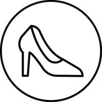 icono de vector de tacones altos