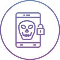 Mobile Hacked Vector Icon Vector Icon