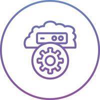 Cloud Setting Vector Icon