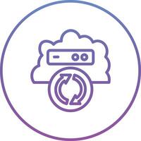 Cloud Backup Vector Icon