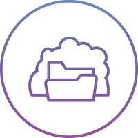 Cloud Folder Vector Icon
