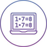 Online Maths Vector Icon