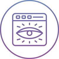 Web Visibility Vector Icon