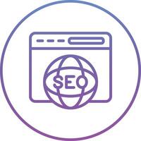 internacional seo vector icono