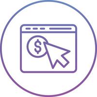Pay Per Click Vector Icon