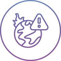 Earth Danger Vector Icon