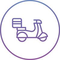 Delivery Scooter Vector Icon
