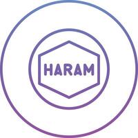 haram vector icono