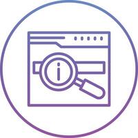 Website Search Vector Icon