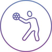 icono de vector de balonmano