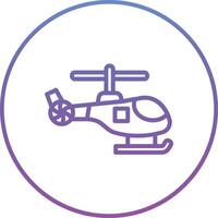 icono de vector de helicóptero