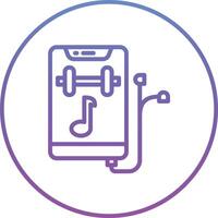 Gym Music Vector Icon