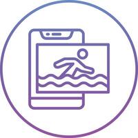 icono de vector de natación