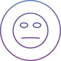 Neutral Face Vector Icon
