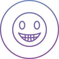 Beaming Face with Smiling Eyes Vector Icon