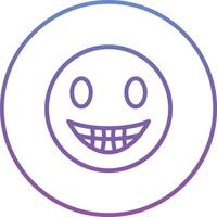 Beaming Face with Smiling Eyes Vector Icon