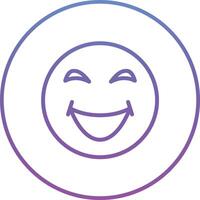 Grinning Squinting Face Vector Icon