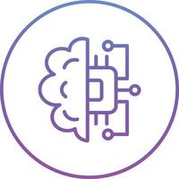 icono de vector de aprendizaje automático