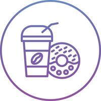 Coffee Doughnut Vector Icon