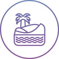 Desert Oasis Vector Icon