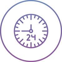 24 Hours Vector Icon