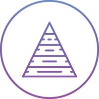 Pyramid Chart Vector Icon
