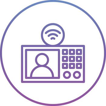 intercomunicador vector icono