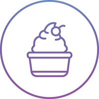 Ice Cream Cup Vector Icon