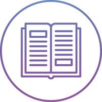 Open Book Vector Icon