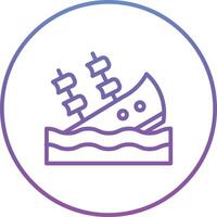 Shipwreck Vector Icon
