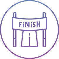 Finish Line Vector Icon