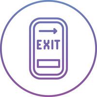 Exit Door Vector Icon